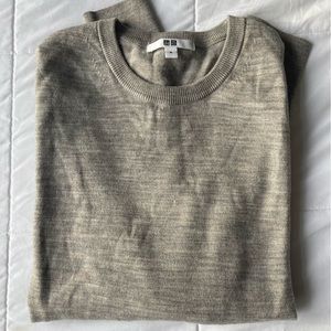 Uniqlo Grey Fine Merino Wool Sweater